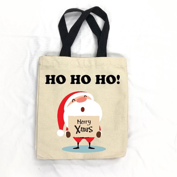 Personalized Santa Tote Bags - Picture 4 of 10